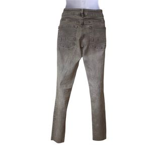 Pacsun Women's Denim Skinny Jeans Gray Stretch Mid-Rise Raw Hem EUC